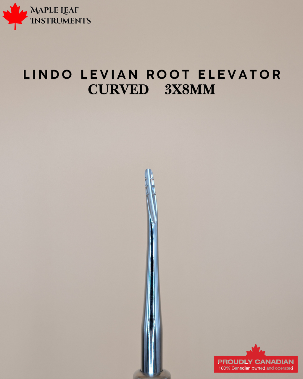 Lindo Levian Root Elevator 2 Curved 3x8mm