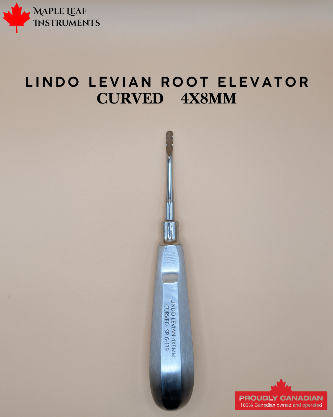 Lindo Levian Root Elevator 3 Curved 4x8mm