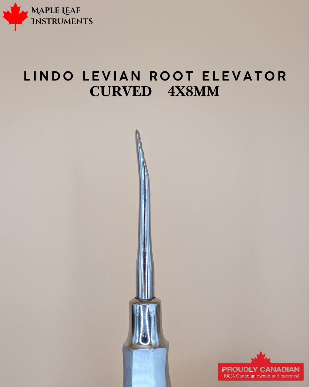 Lindo Levian Root Elevator 3 Curved 4x8mm
