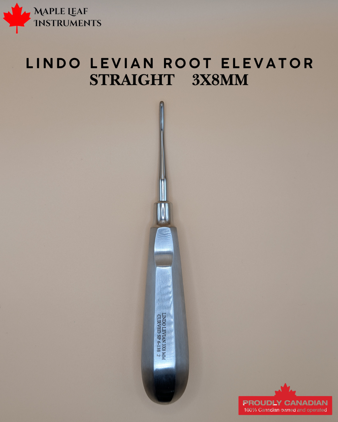 Lindo Levian Root Elevator 35 Straight 3x8mm