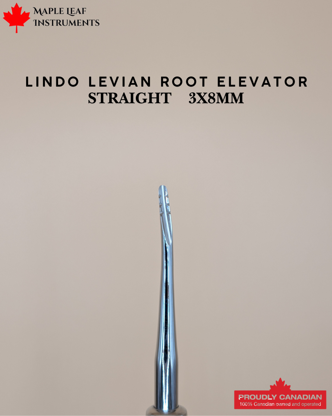 Lindo Levian Root Elevator 35 Straight 3x8mm