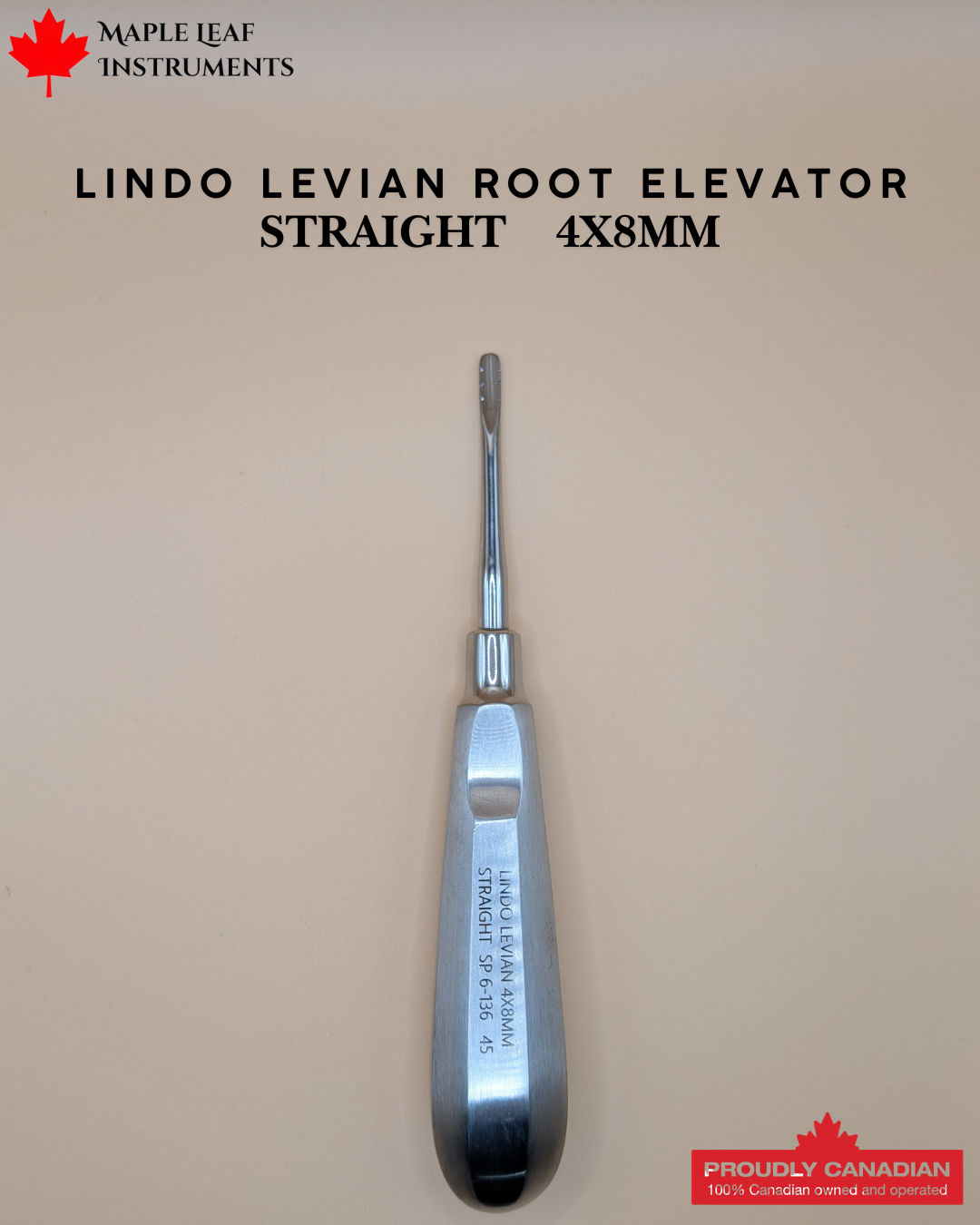 Lindo Levian Root Elevator 45 Straight 4x8mm