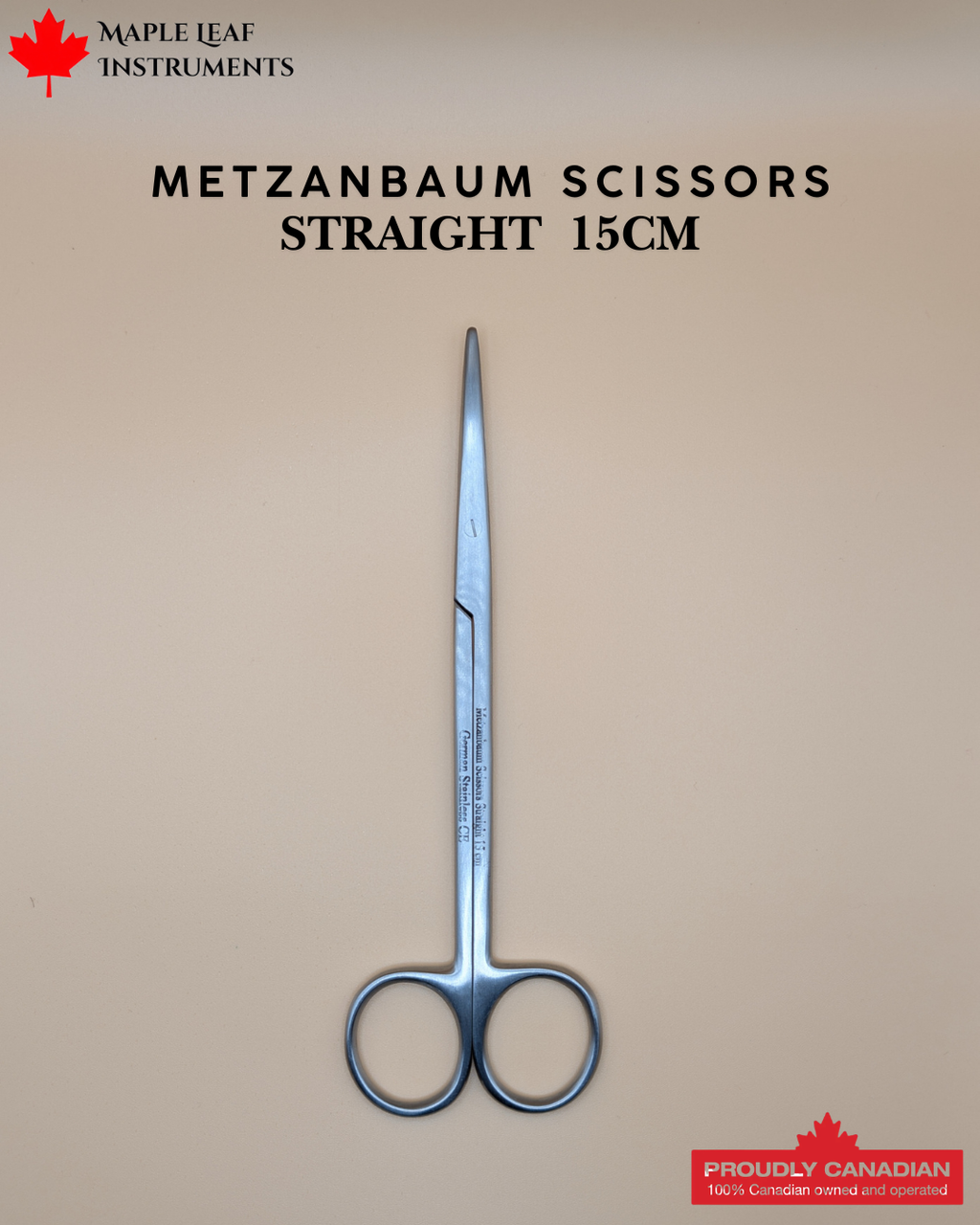 Metzenbaum-Nelson Scissor Straight 15cm