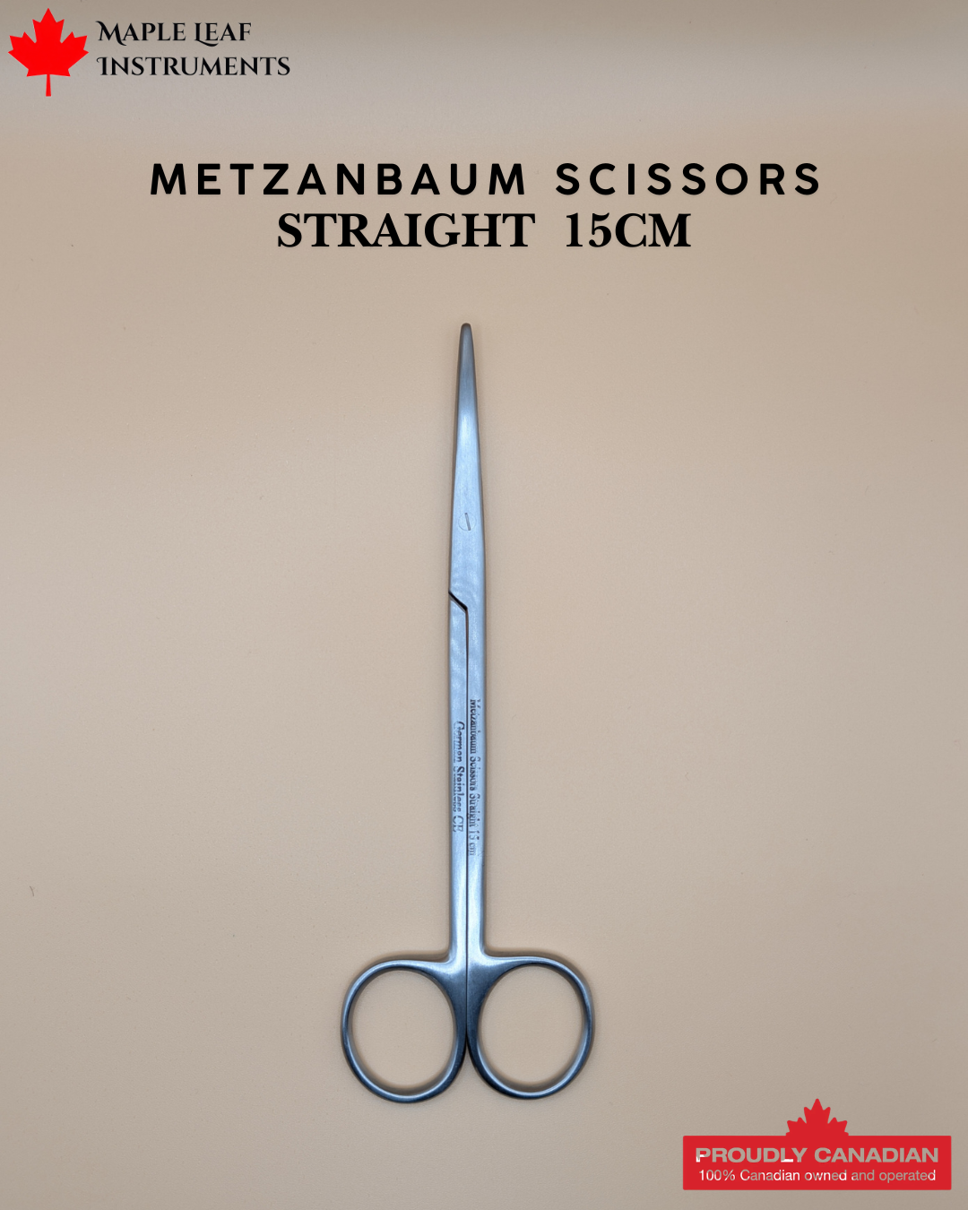 Metzenbaum-Nelson Scissor Straight 15cm